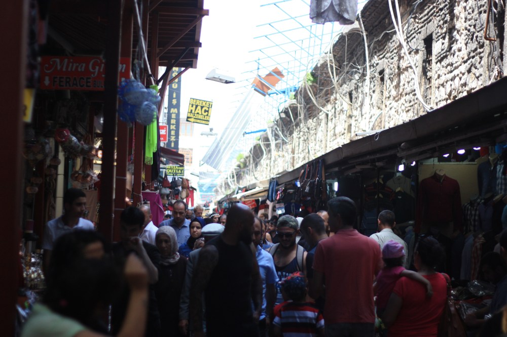 Busy lanes outside the Grand Bazaar